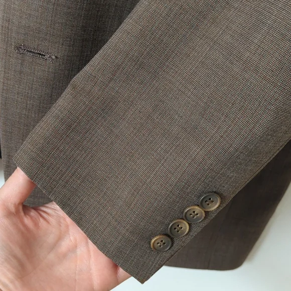 Christian Dior Monsieur Baskin 80's Vintage Union Made Woven Blazer Jacket 43R
